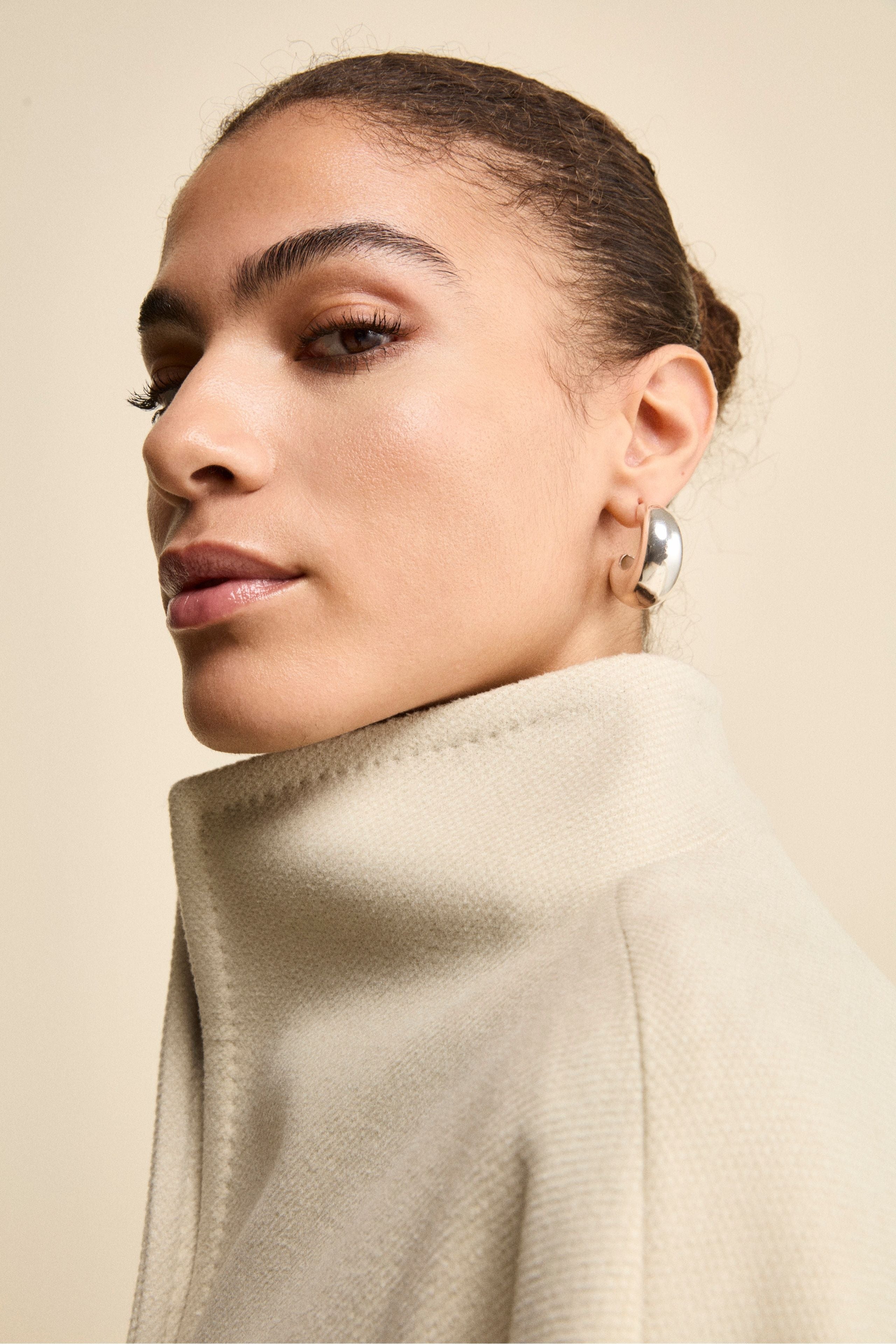 Long Lined Belted Coat - BEIGE