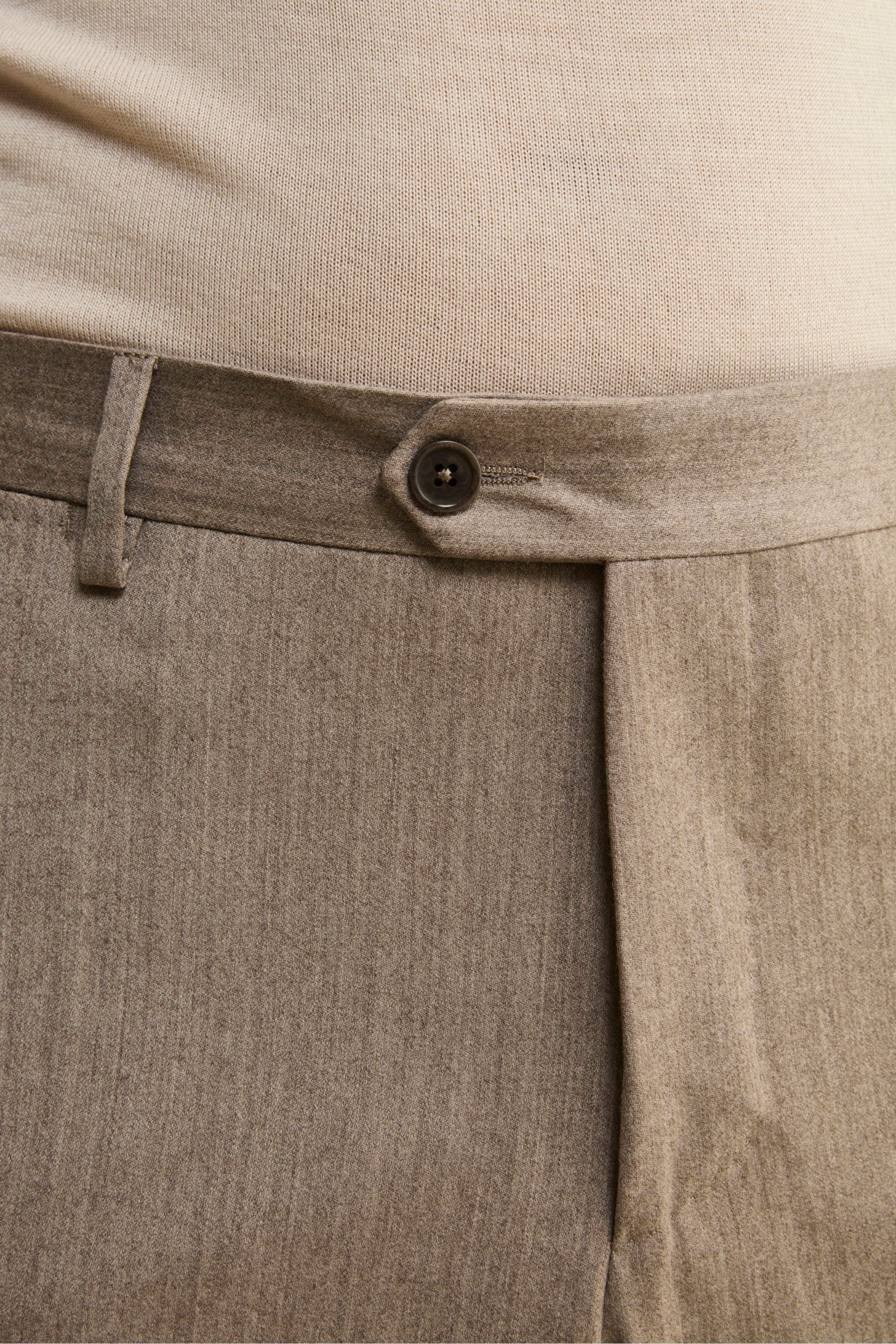 Slim Fit Lined Suit in Wool and Cashmere - gray