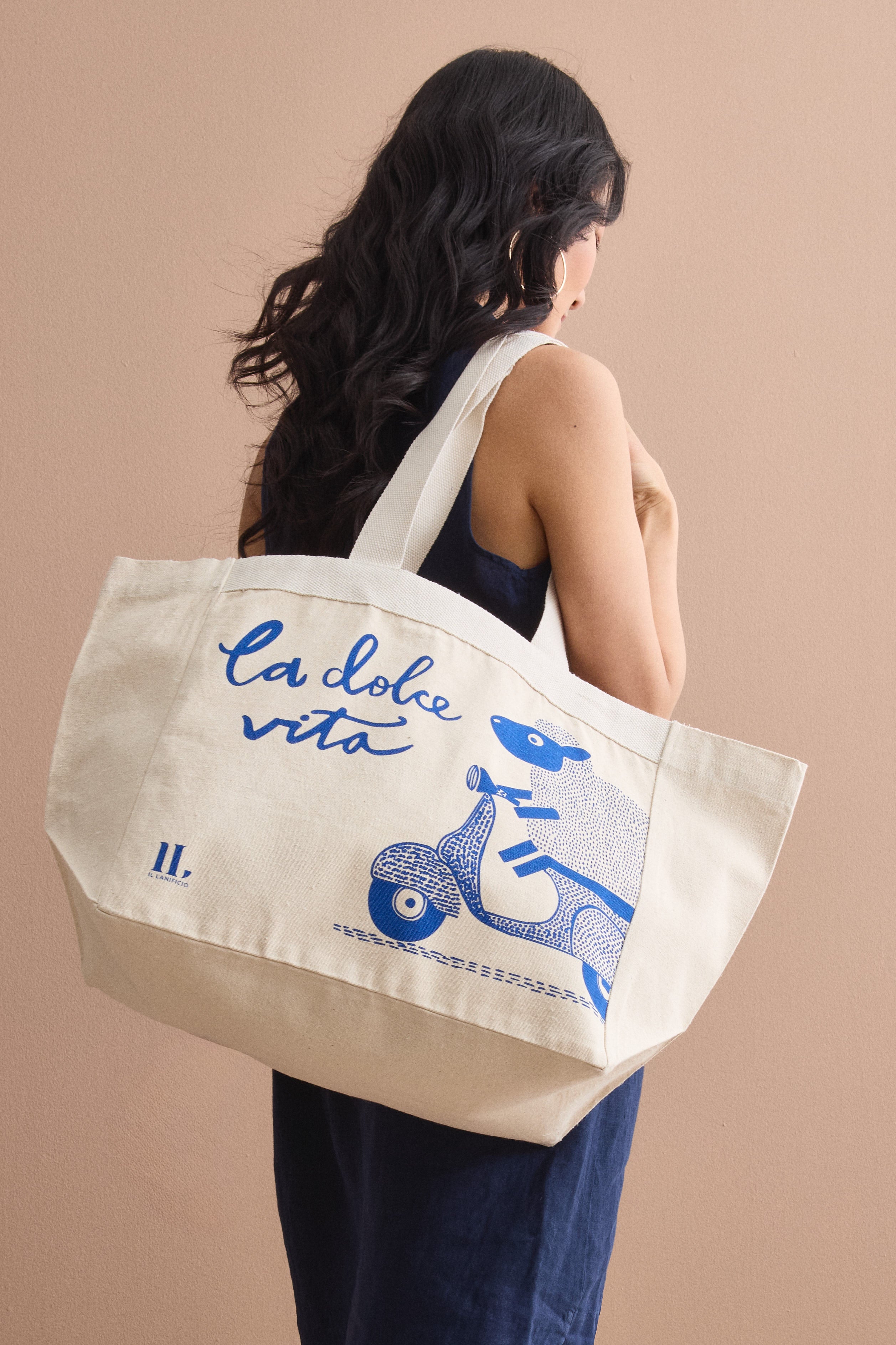 Printed Cotton Shopper