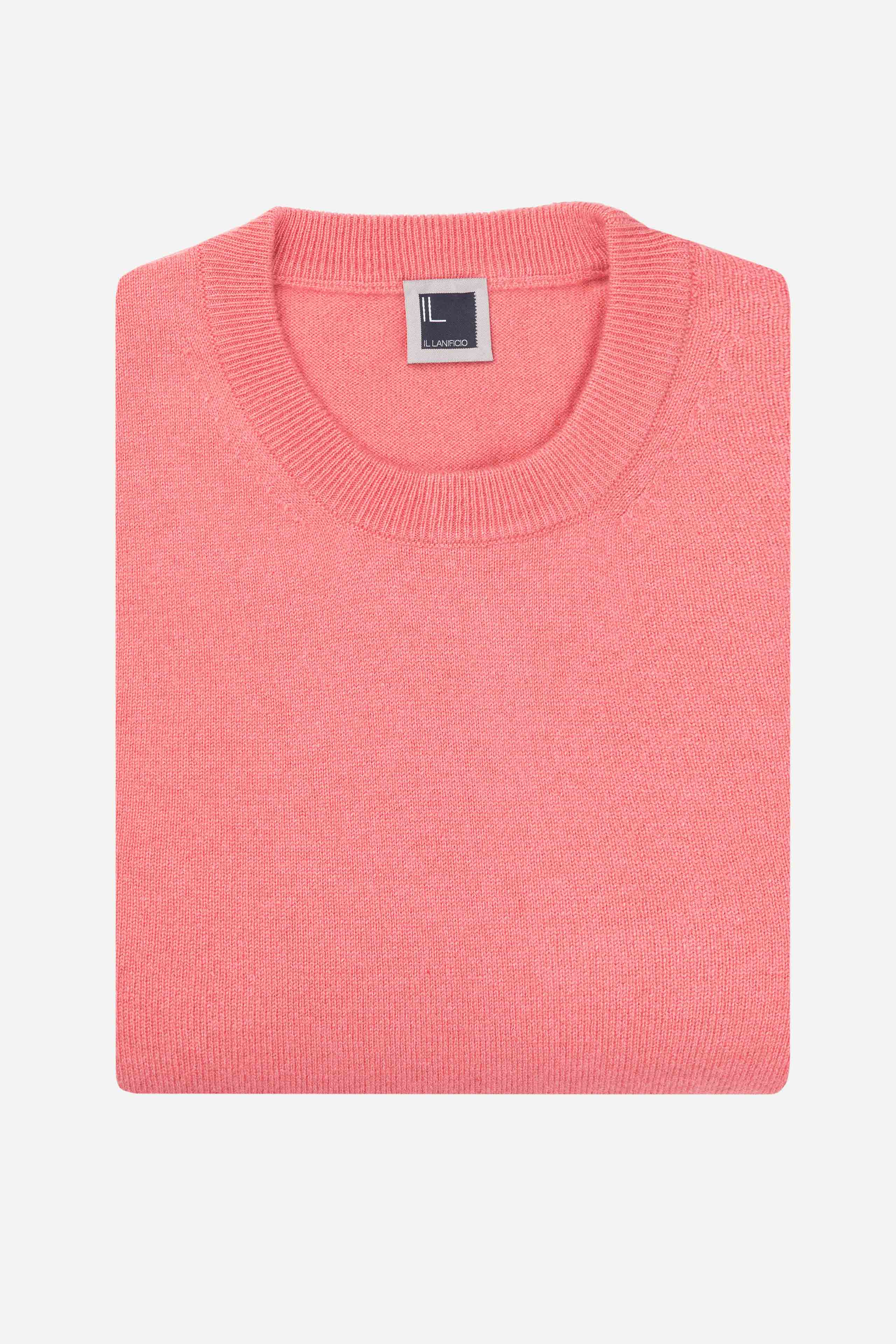 Maglia girocollo in cashmere - ROSA