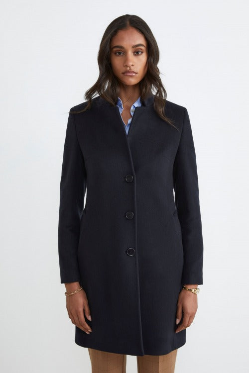 Women’s cashmere coat BLUE - Main Image