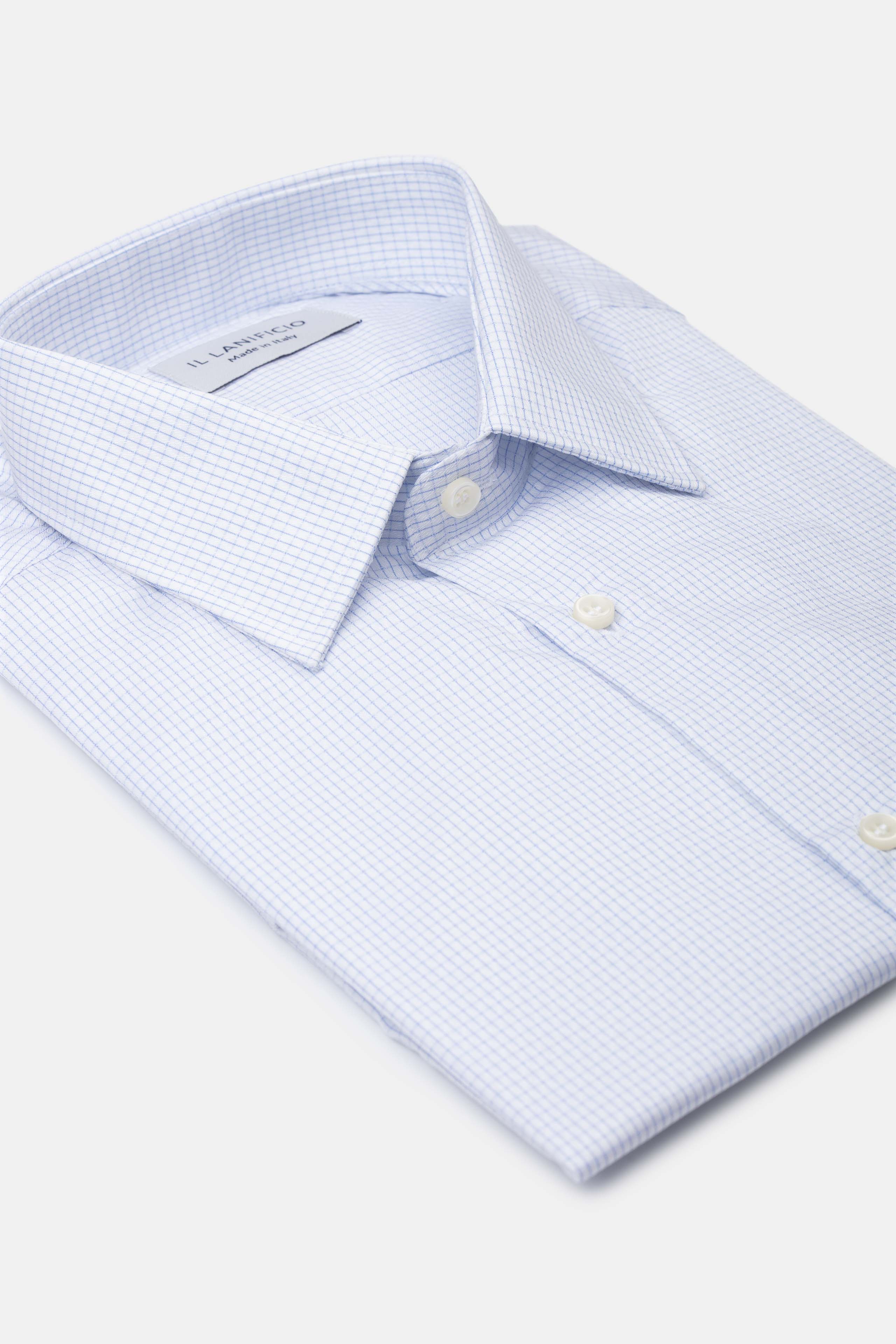 Camicia Fantasia Slim Fit - BIANCO/AZZURRO