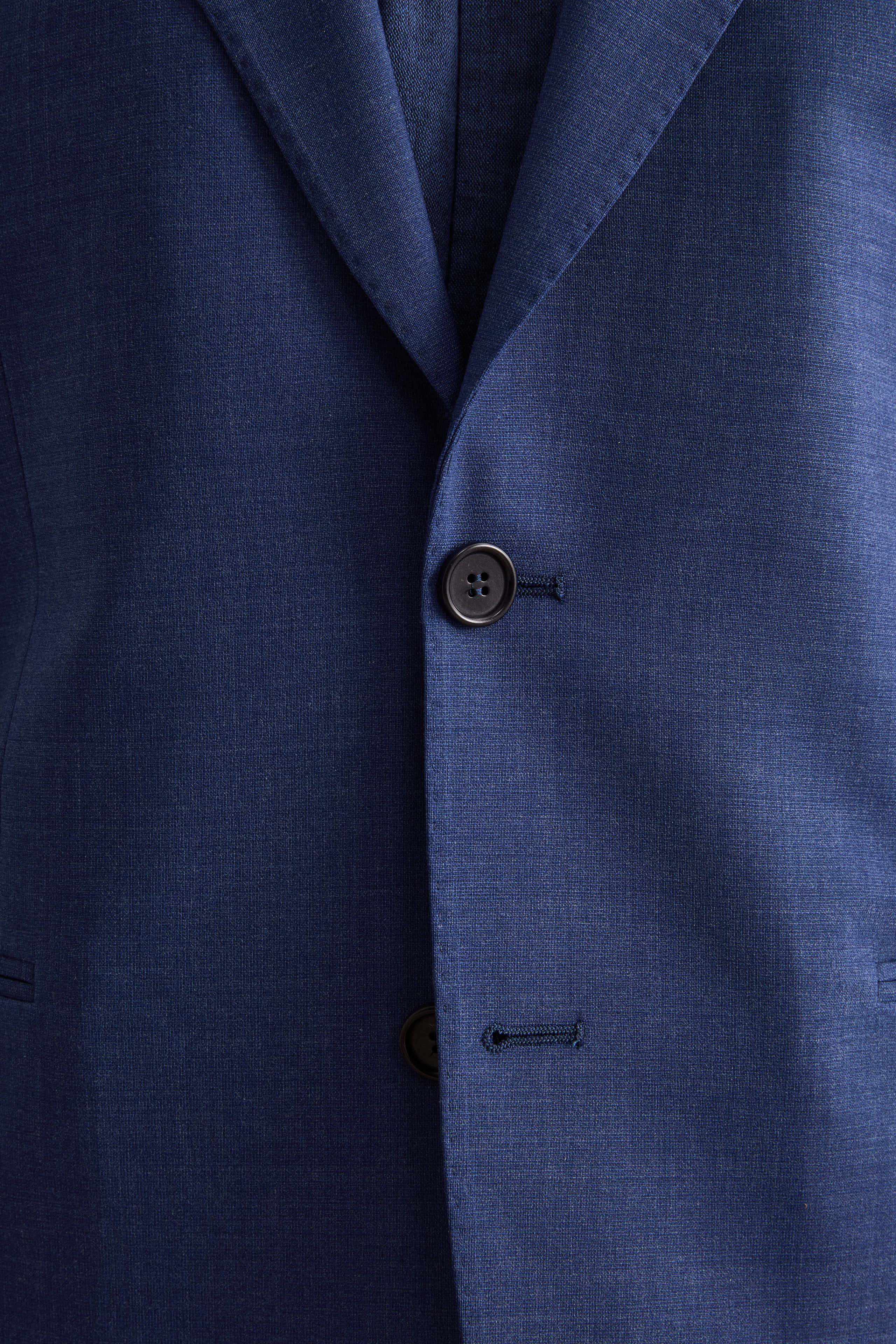 Halbgefütterter Anzug aus Schurwolle mit Spitzem Revers - Luftwaffe blau