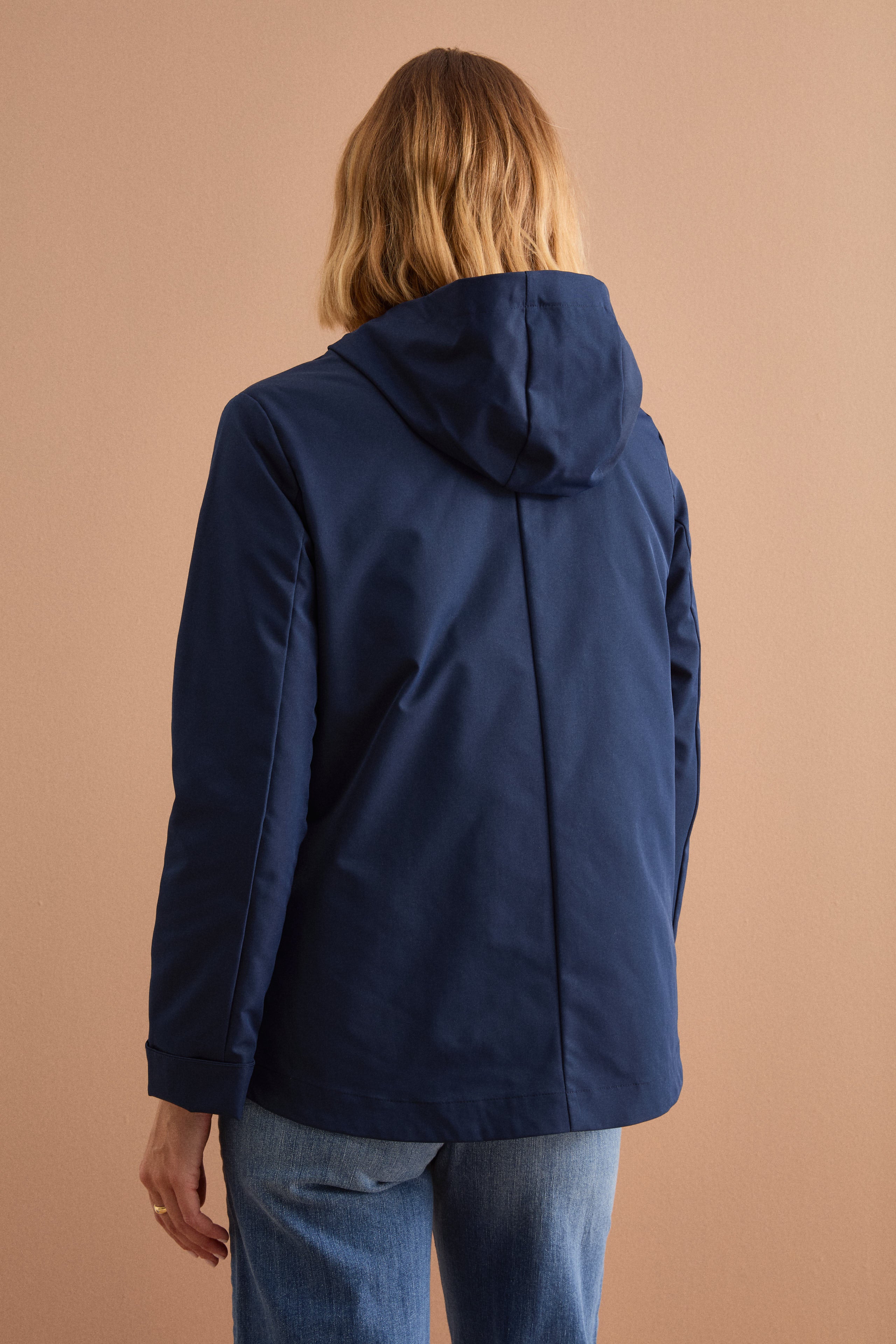 Wasserabweisende Jacke mit Kapuze und herausnehmbarer Weste - BLAU