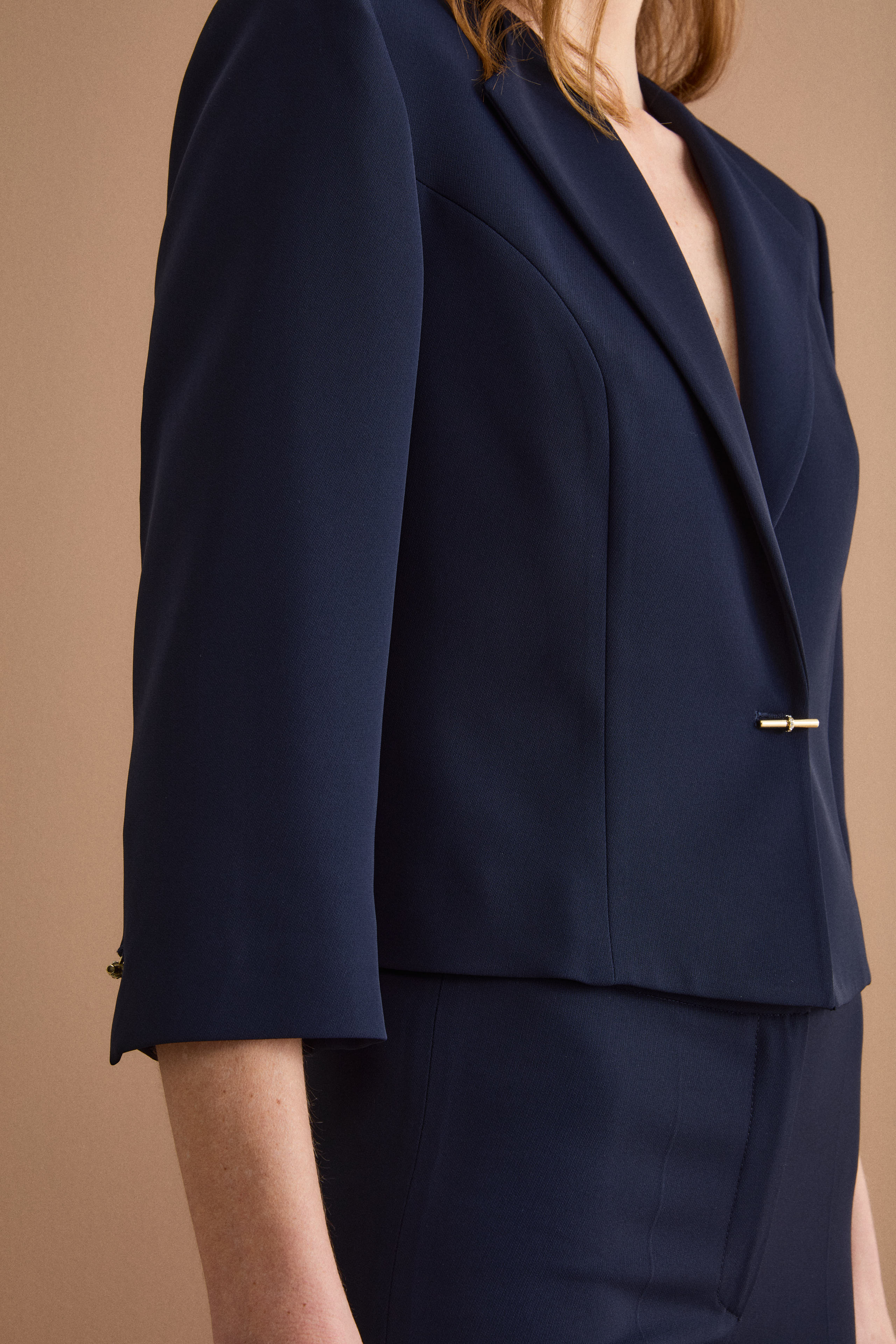 Taillierter Cady-Bolero für festliche Anlässe - BLAU