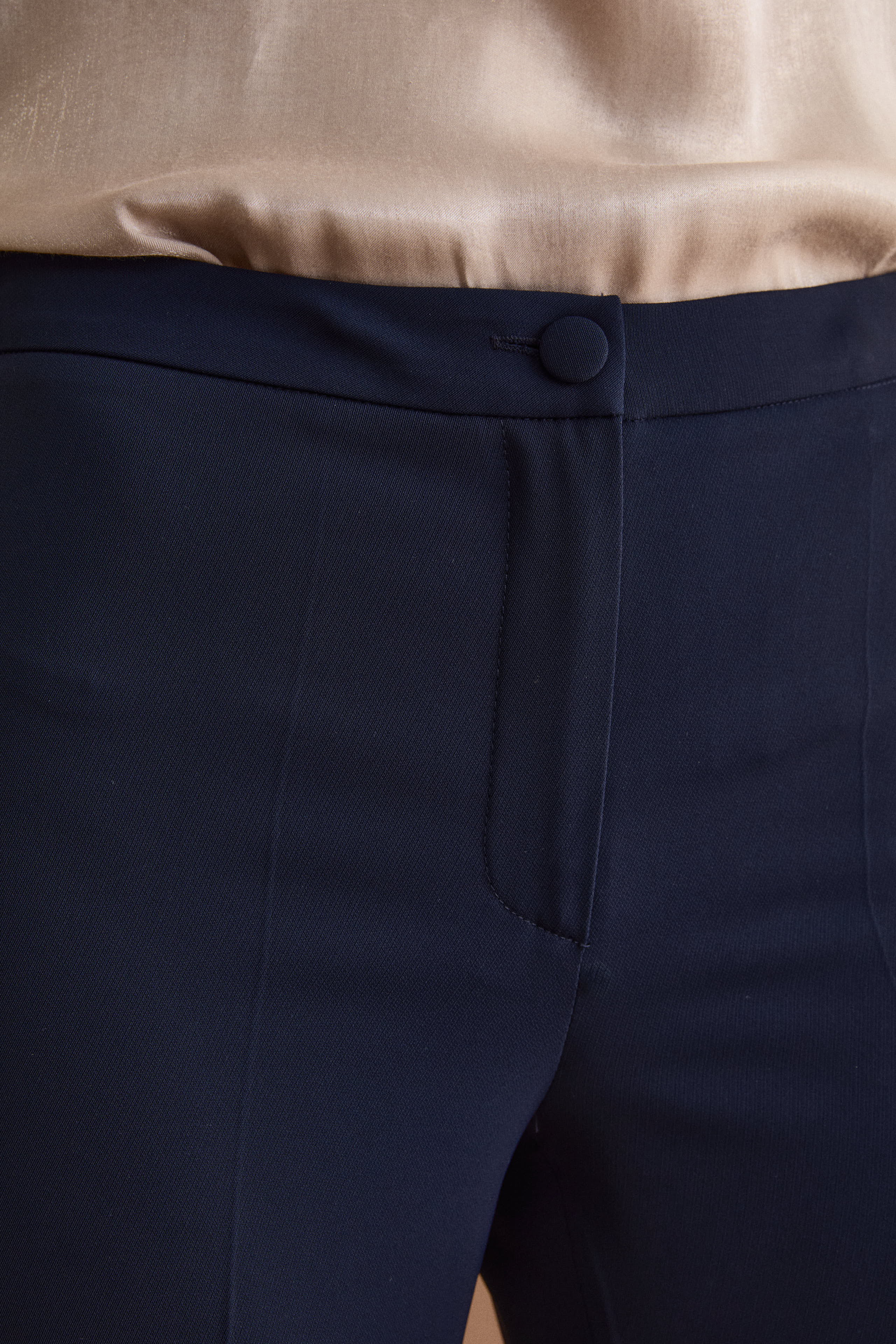 Festliche Cady-Hose mit weitem Bein - BLAU