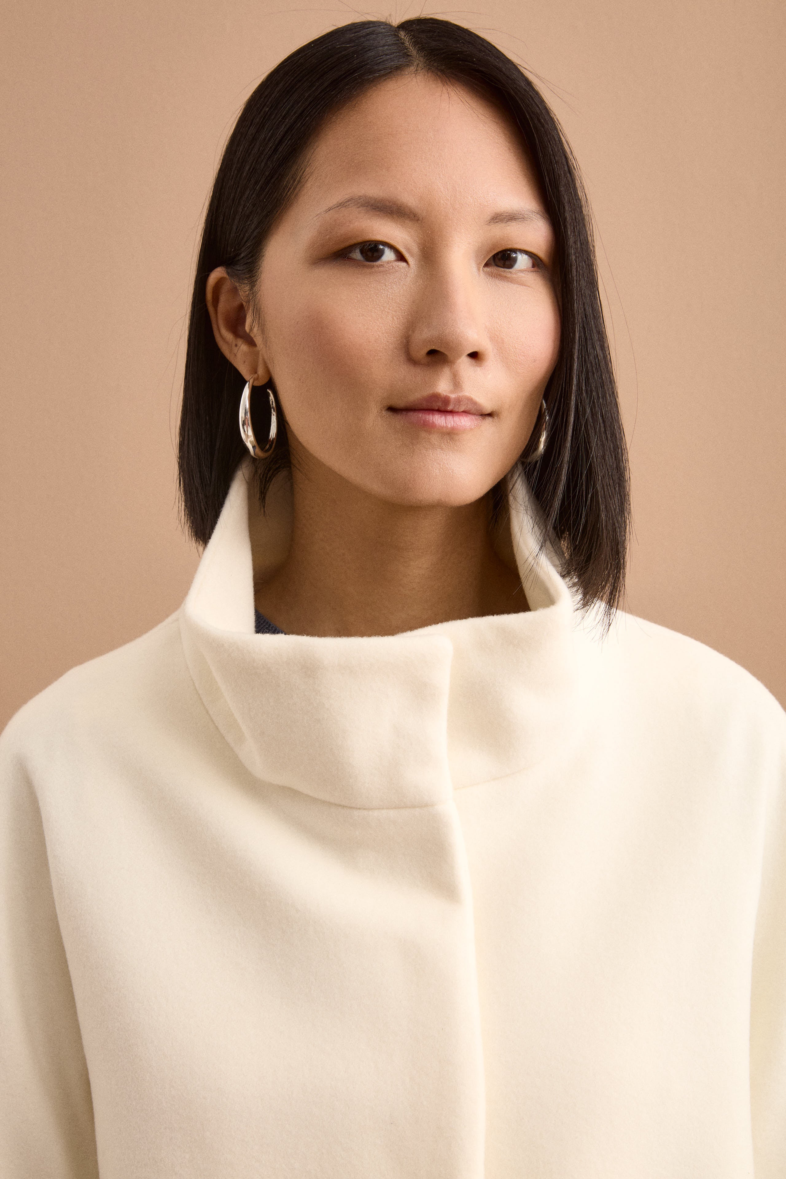 Cappotto Corto in Lana e Cashmere - BIANCO