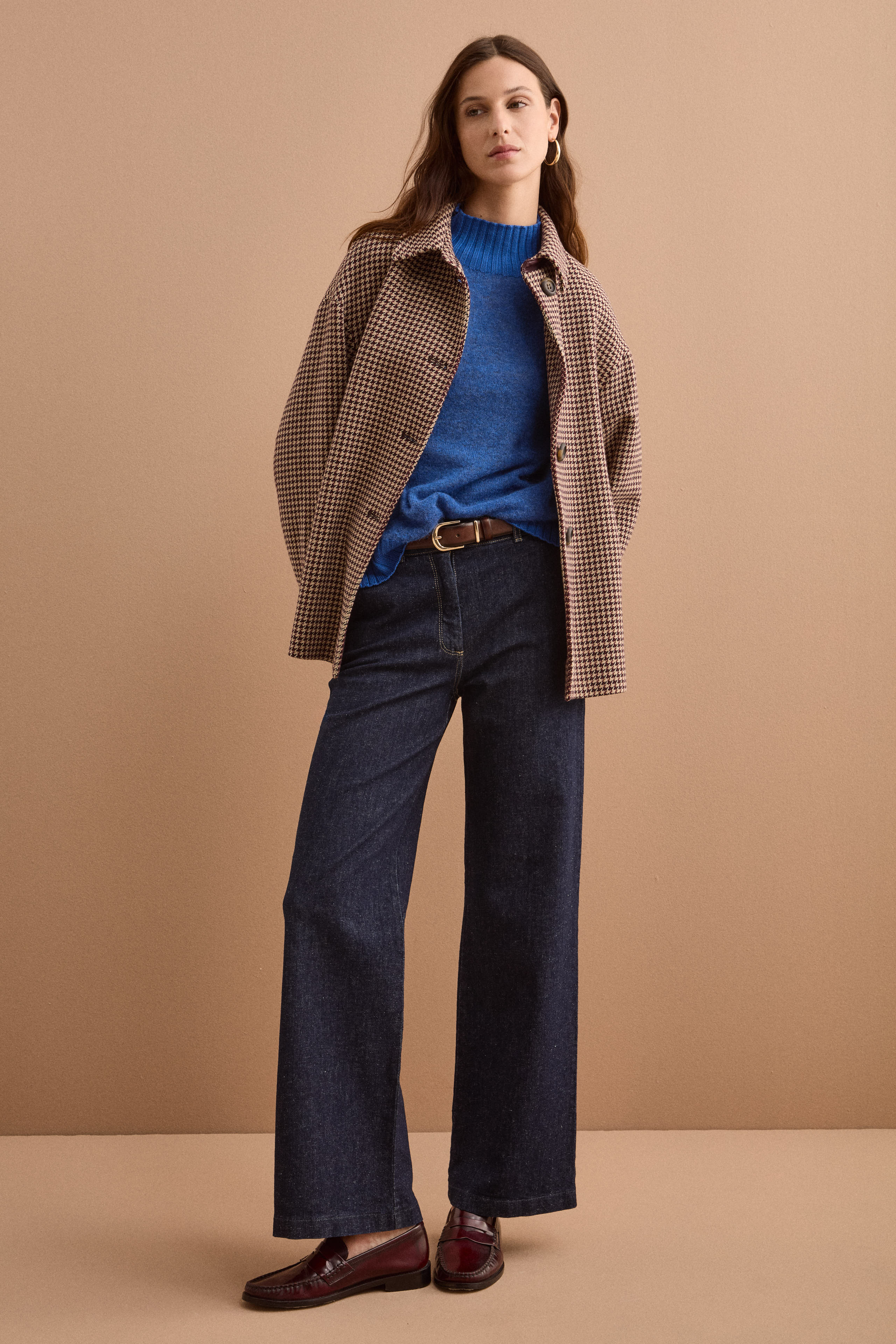 Belted Cotton-Blend Overshirt - -