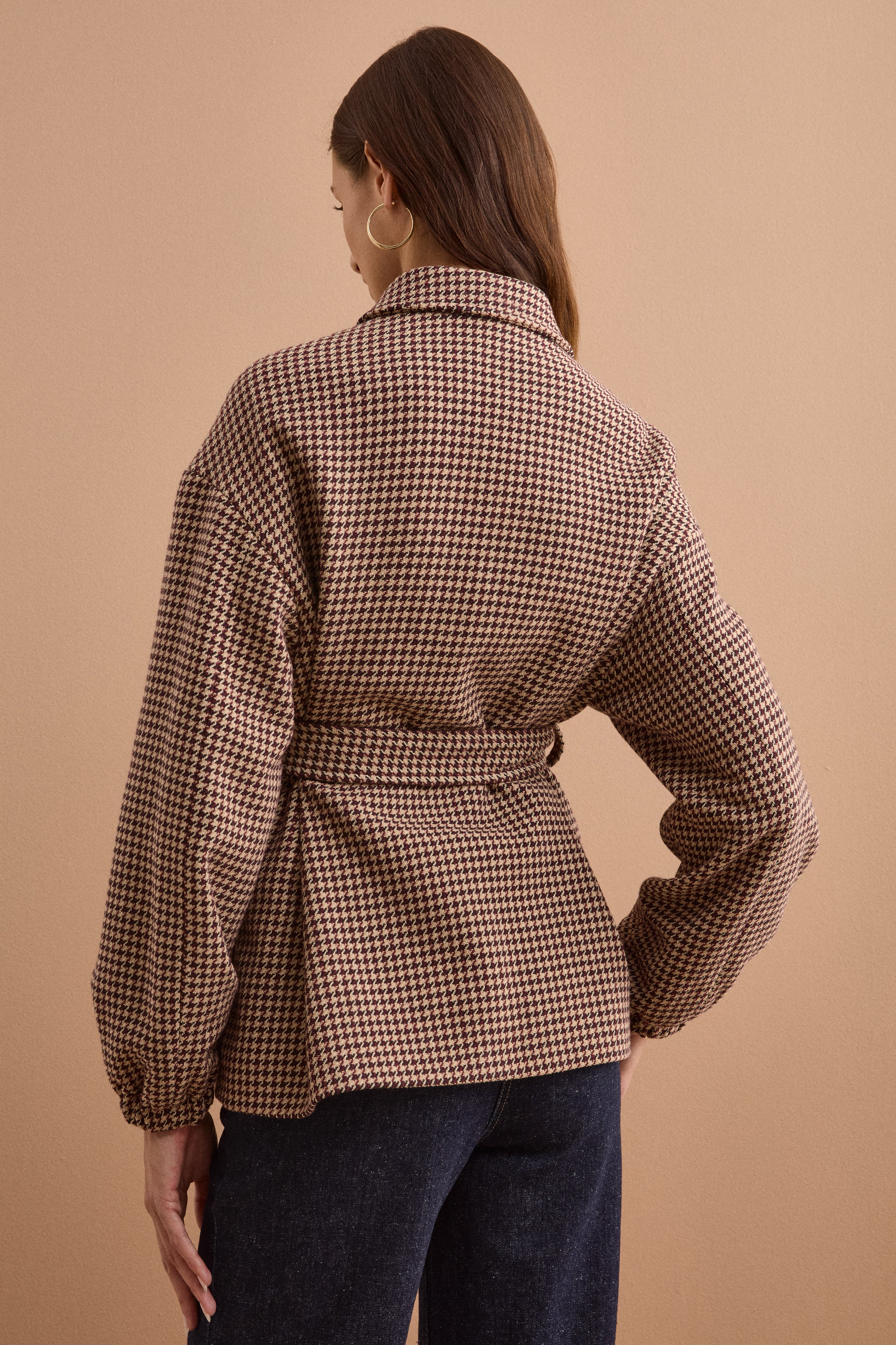 Belted Cotton-Blend Overshirt - -