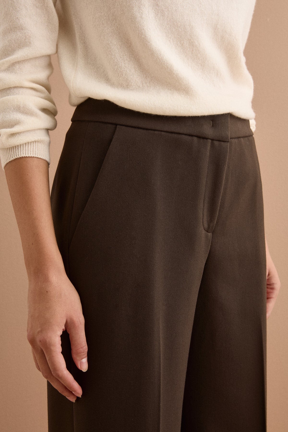 Pantalone Elegante a Gamba Larga - T.MORO