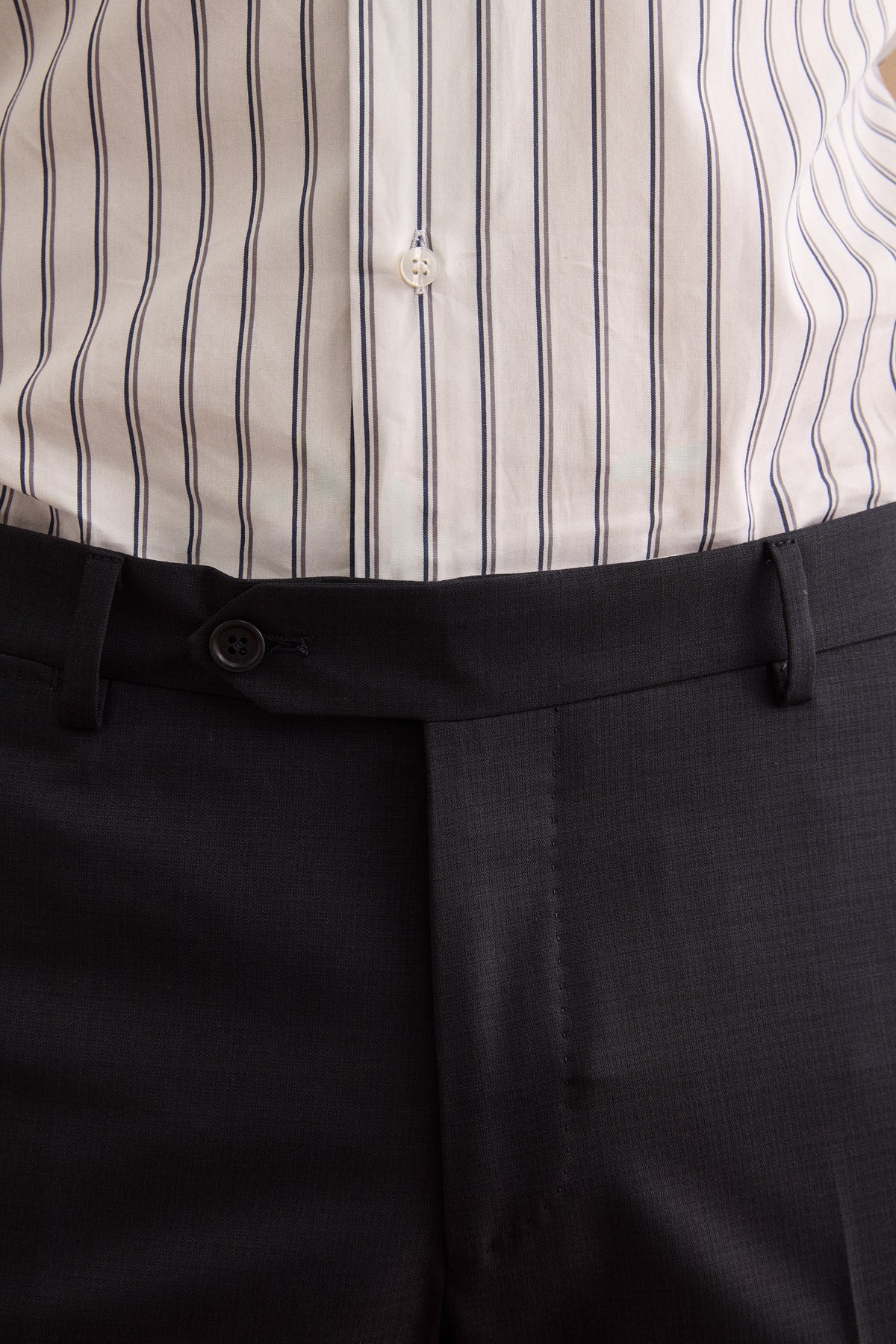 Slim-Fit Double-Breasted Suit in Nobility Super 150’s Virgin Wool - Blue pattern