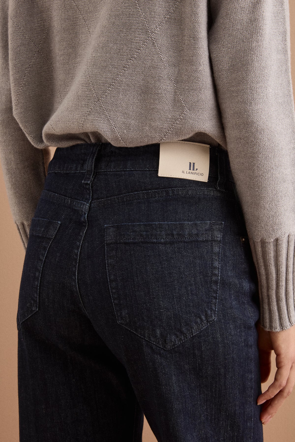 Jeans Straight Cinque Tasche Elasticizzato - JEANS BLU