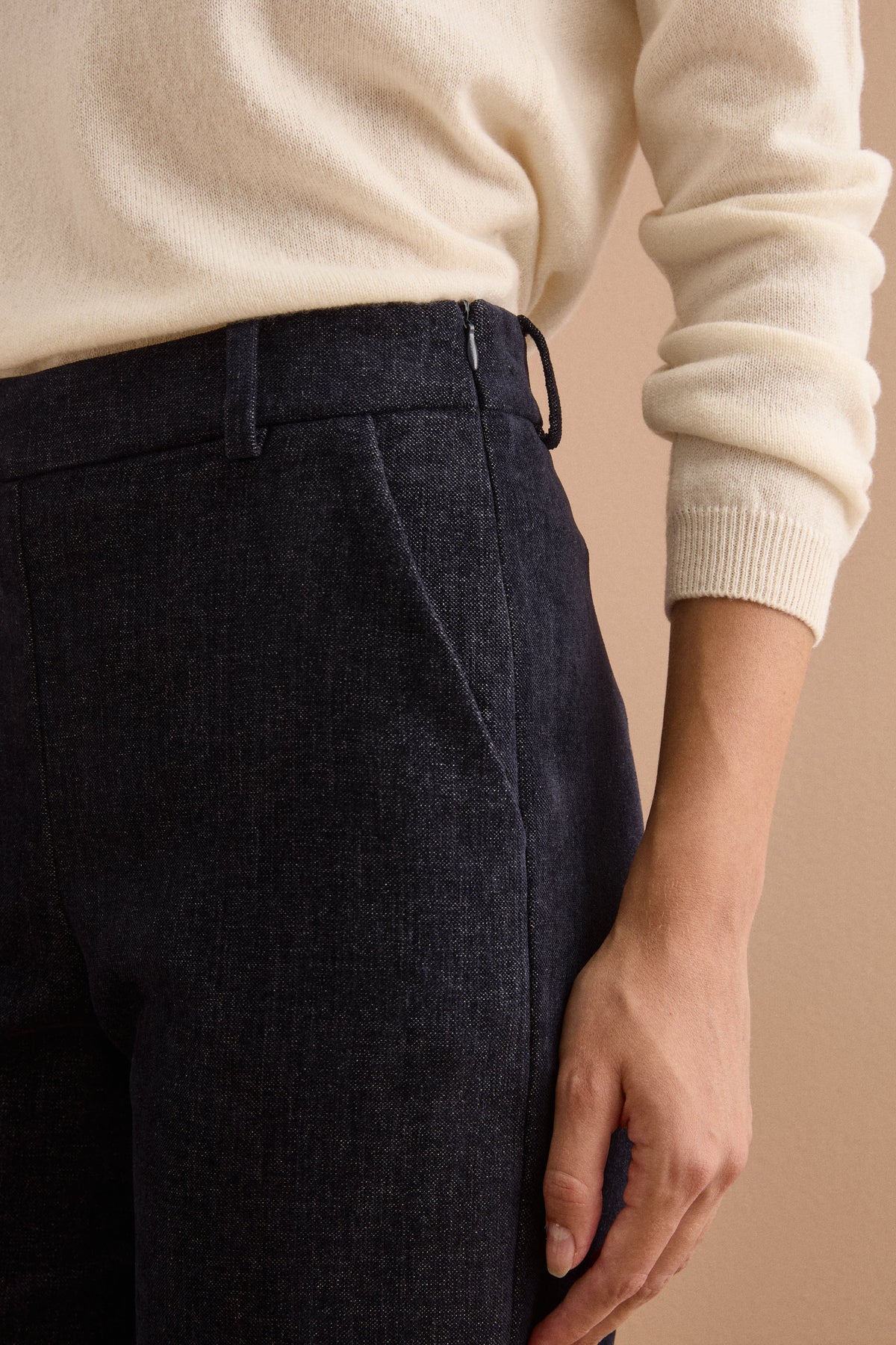 Pantalone a Sigaretta in Velluto - BLU
