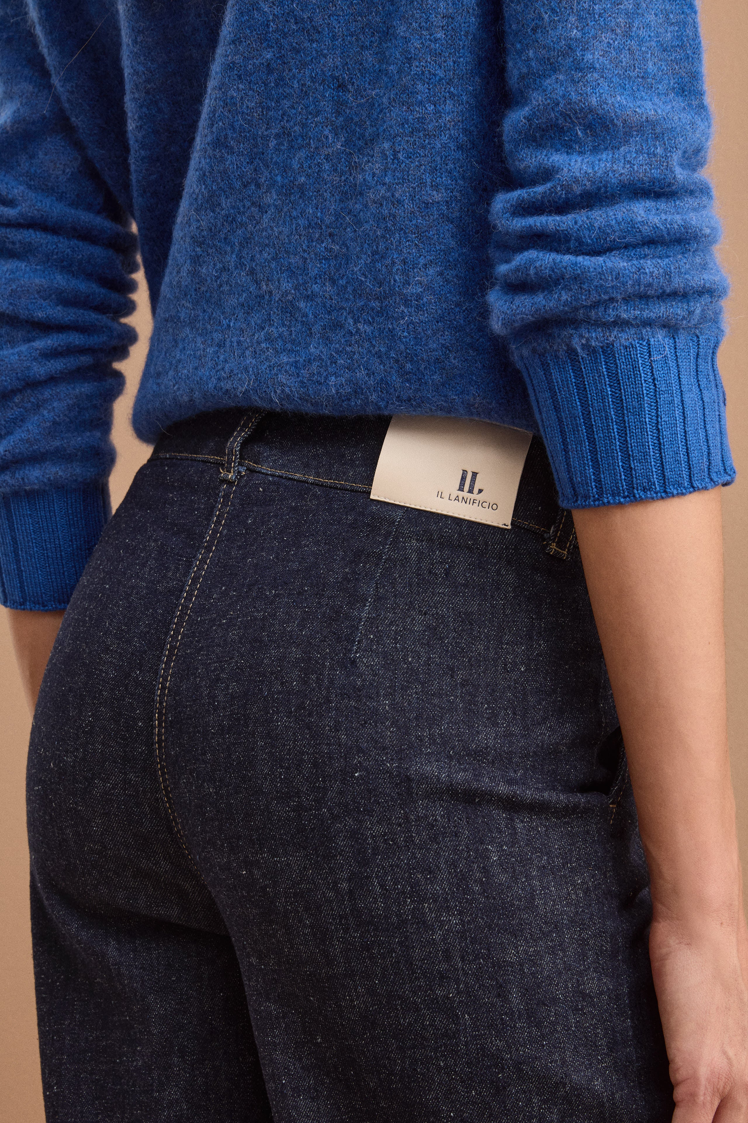 5-Pocket-Jeans im Palazzo-Stil aus Denim - Blaue Jeans