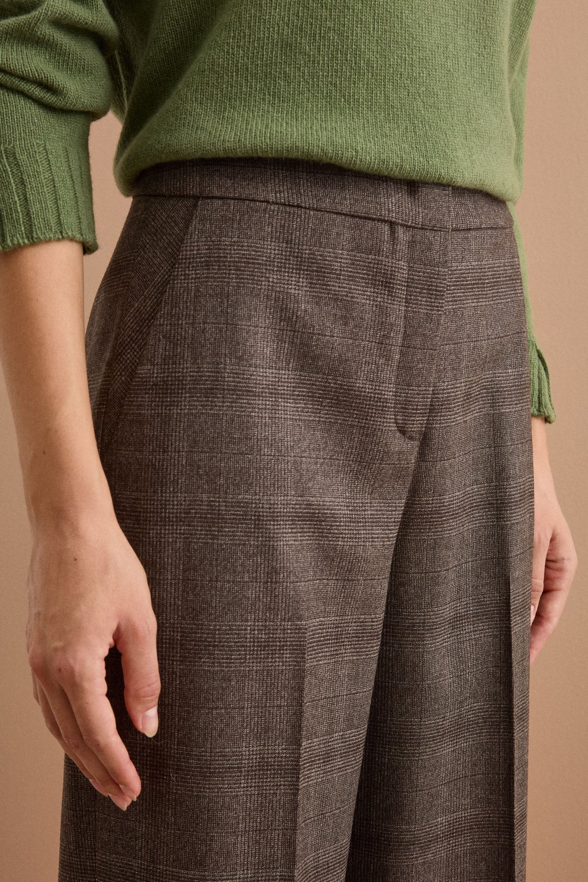 Pantalone Straight Fit in Misto Lana - GALLES T.MORO