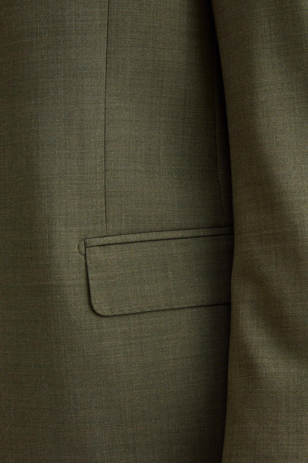 Costume Homme Monopetto Slim Fit en Laine Vierge Colorée - VERT